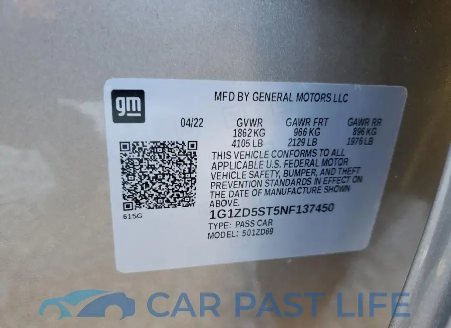 1G1ZD5ST5NF137450# 12