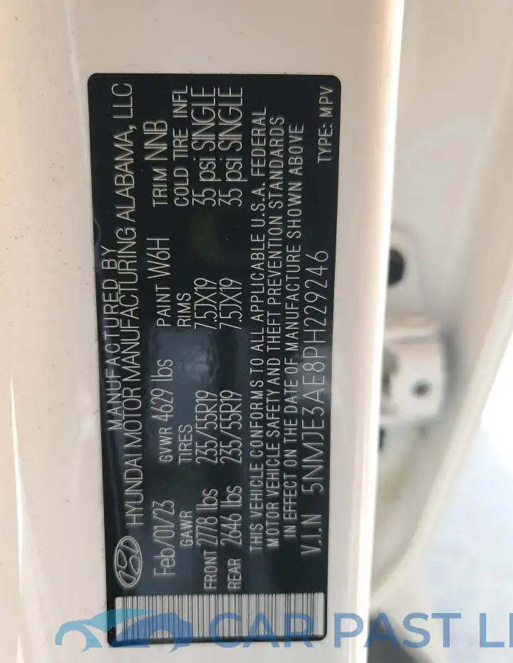5NMJE3AE8PH229246# 14