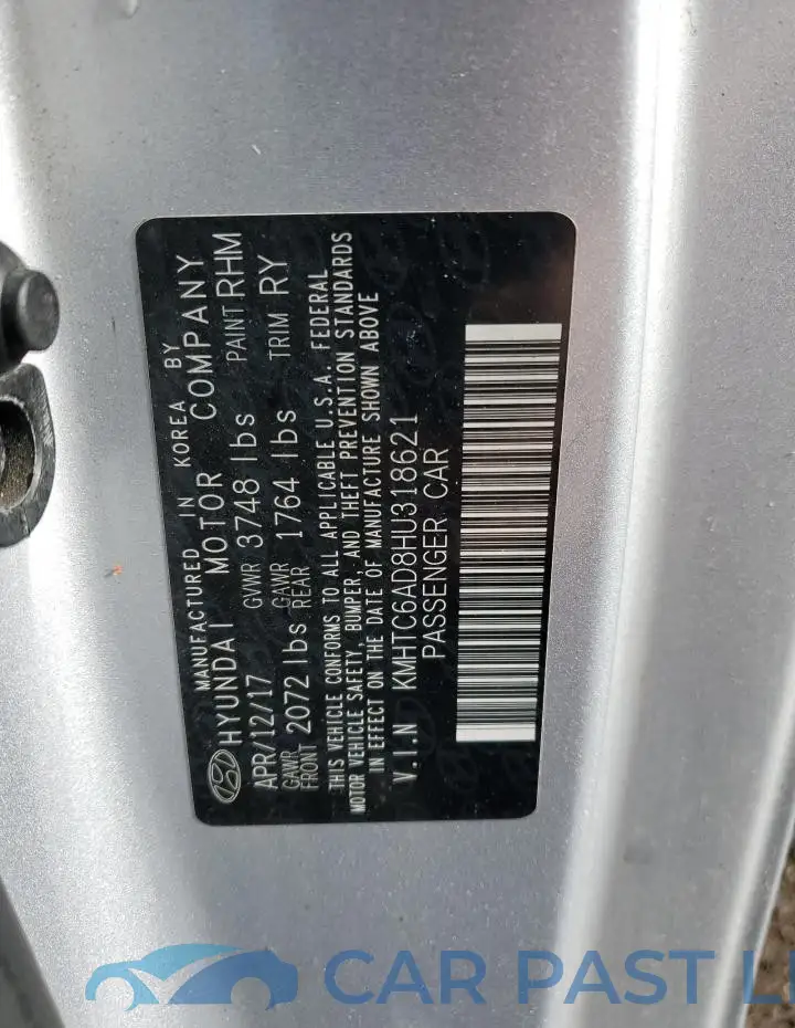 KMHTC6AD8HU318621# 12