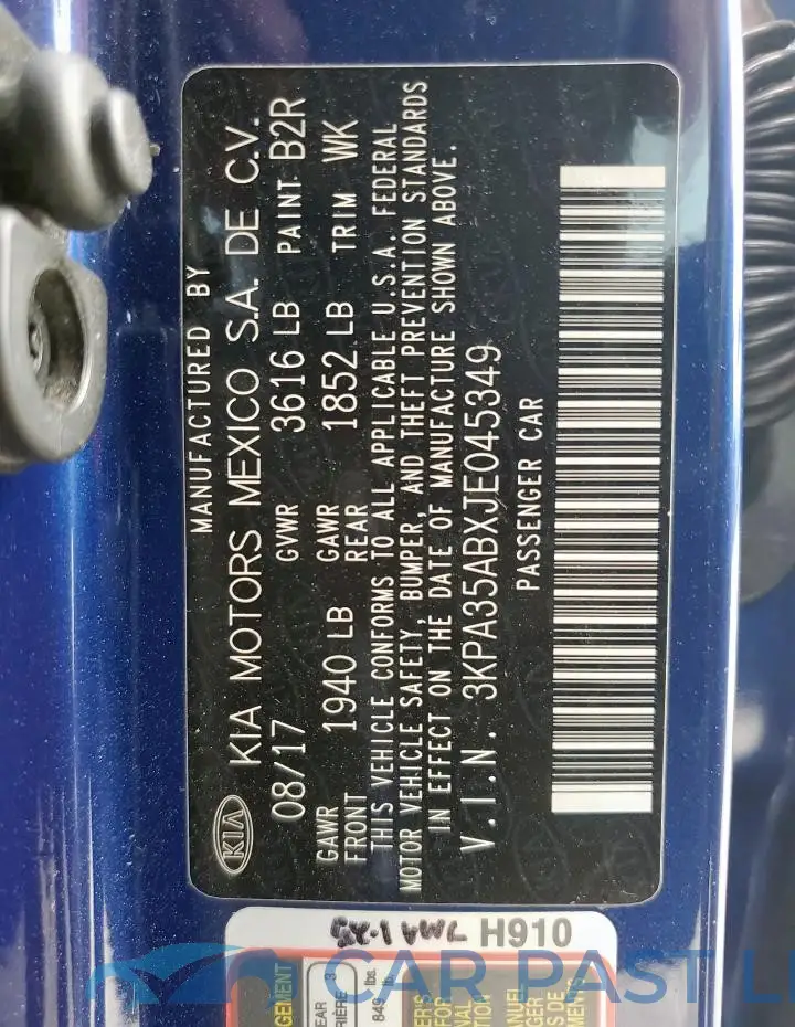 3KPA35ABXJE045349# 13