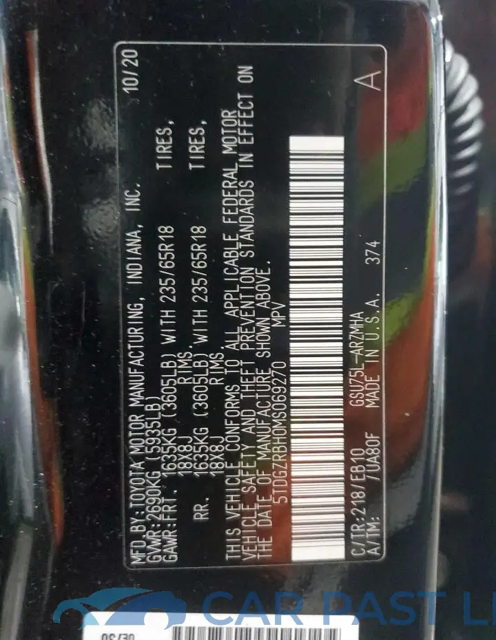5TDGZRBH0MS069270# 14