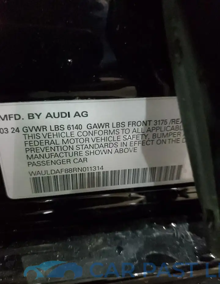 WAULDAF88RN011314# 13