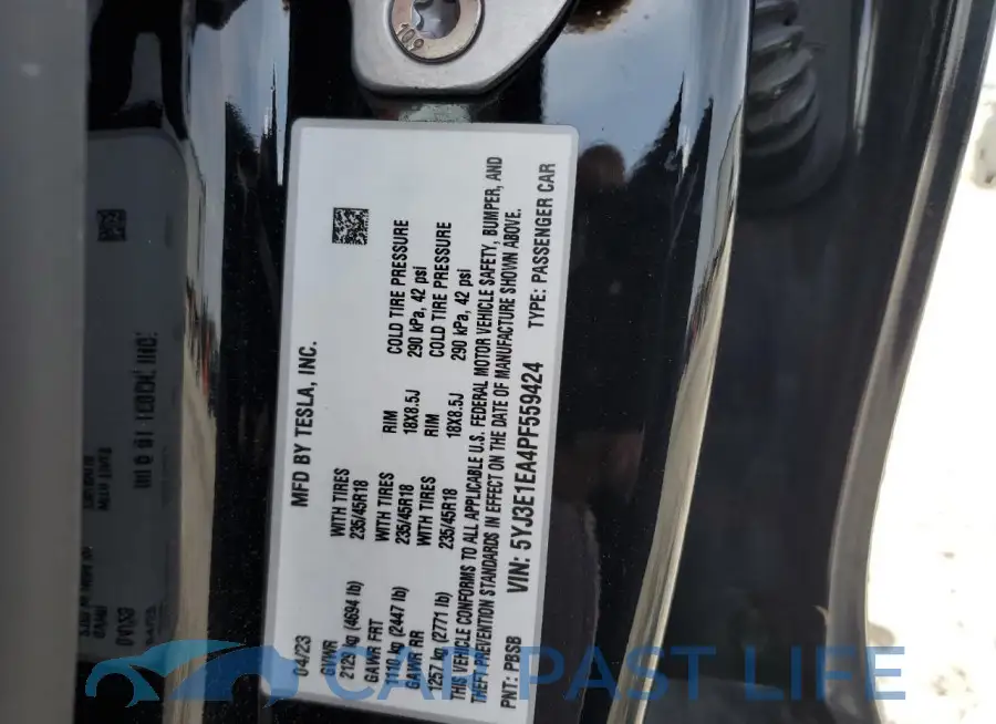 5YJ3E1EA4PF559424# 12