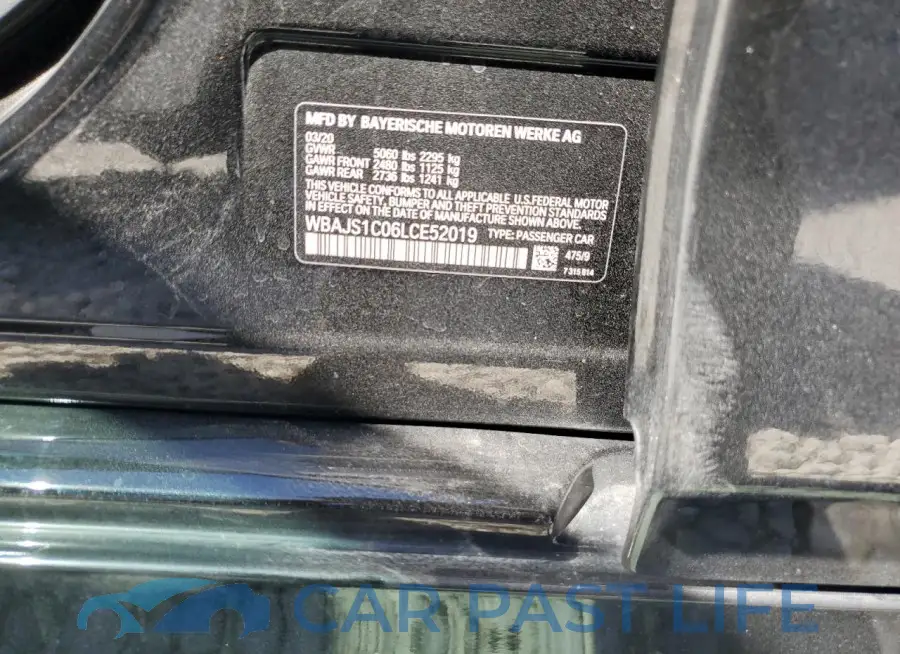 WBAJS1C06LCE52019# 12