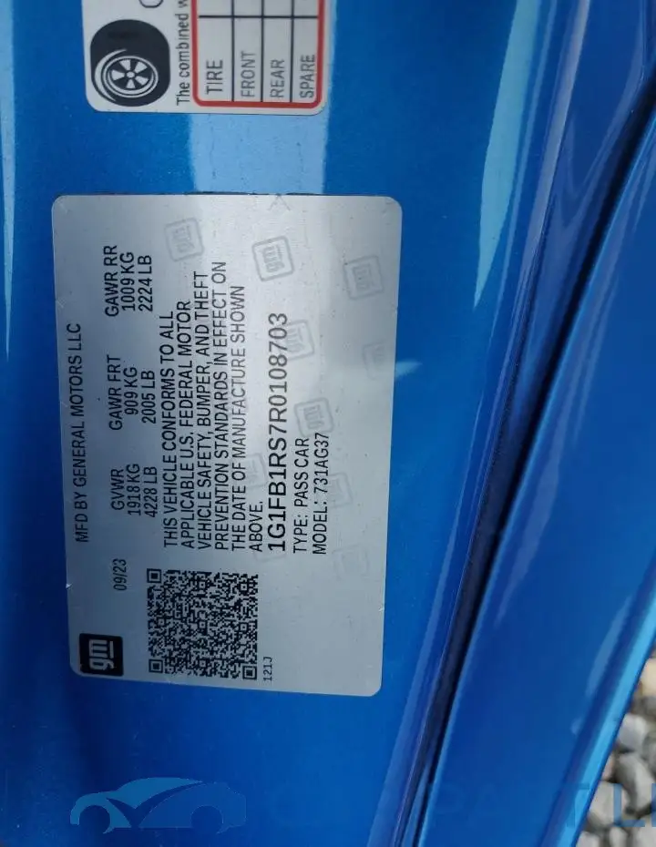 1G1FB1RS7R0108703# 12