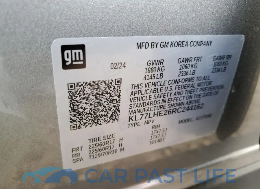 KL77LHE26RC244162# 13