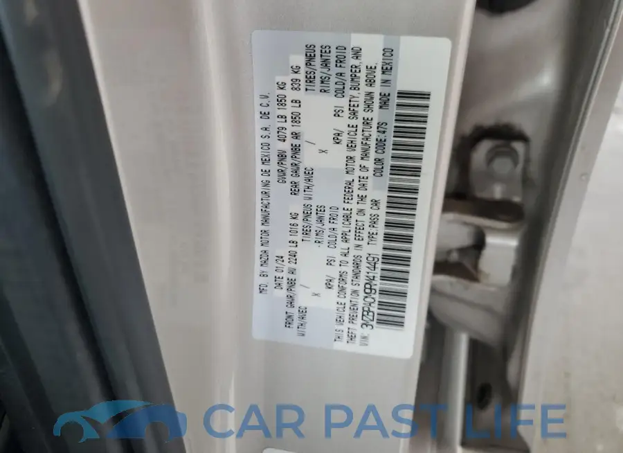 3MZBPACM9RM414491# 12