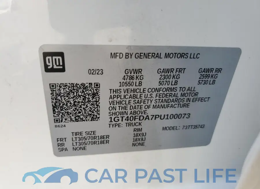 1GT40FDA7PU100073# 12