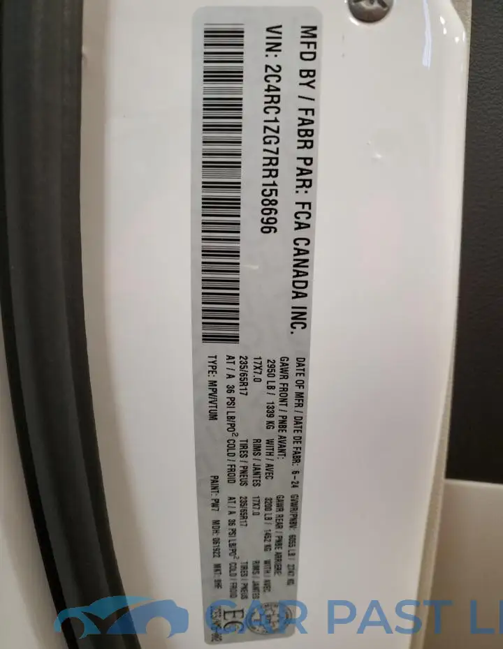 2C4RC1ZG7RR158696# 14