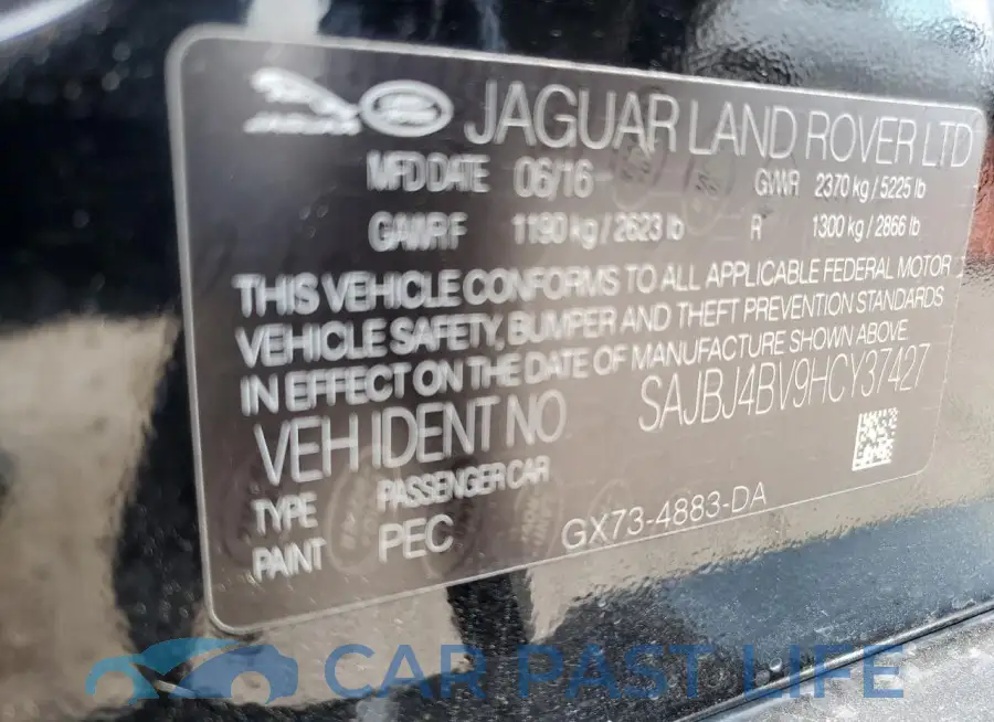 SAJBJ4BV9HCY37427# 13