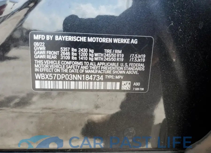 WBX57DP03NN184734# 13
