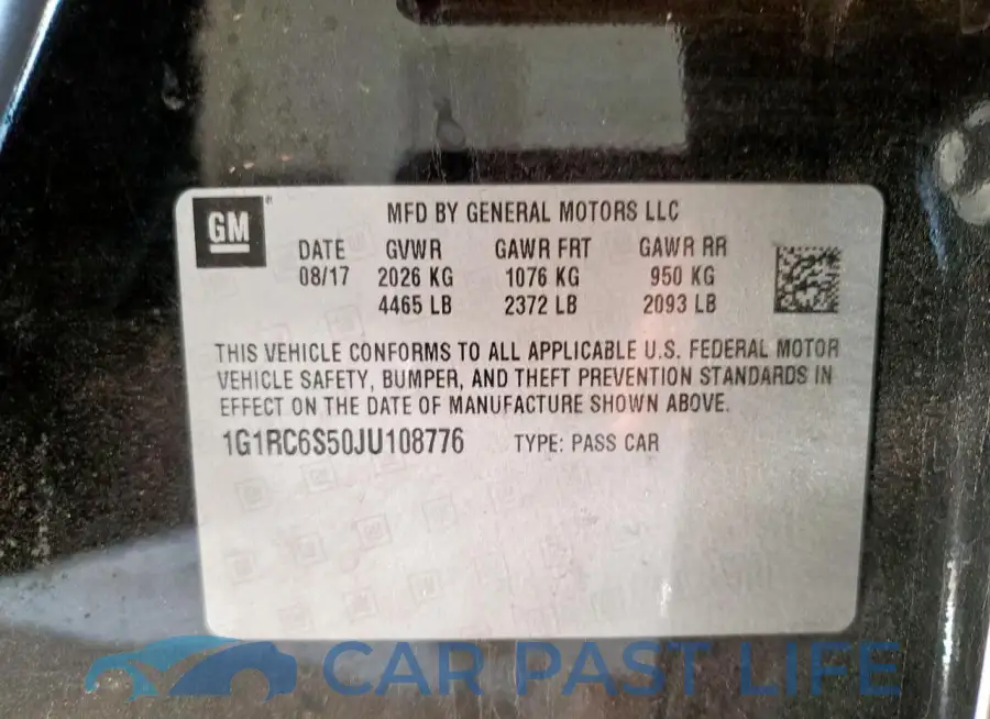 1G1RC6S50JU108776# 12