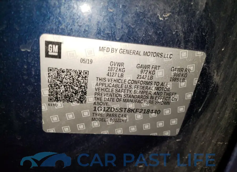 1G1ZD5ST8KF218440# 12