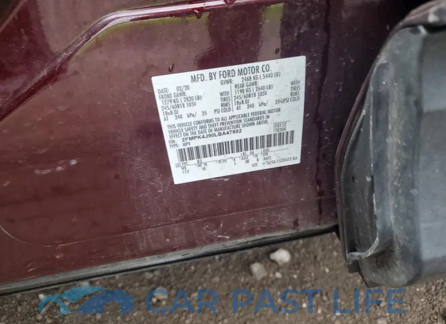 2FMPK4J90LBA47802# 13