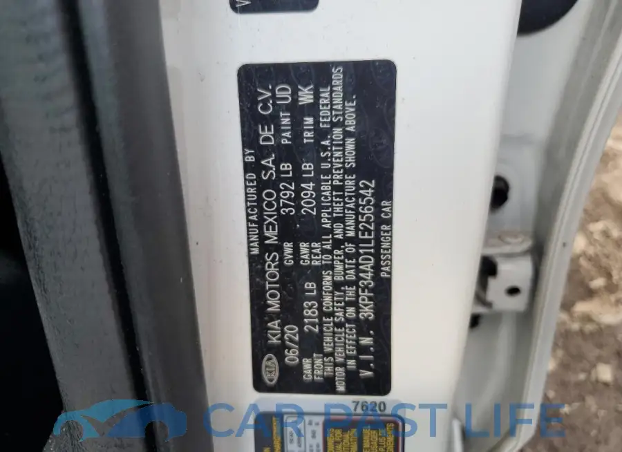 3KPF34AD1LE256542# 12