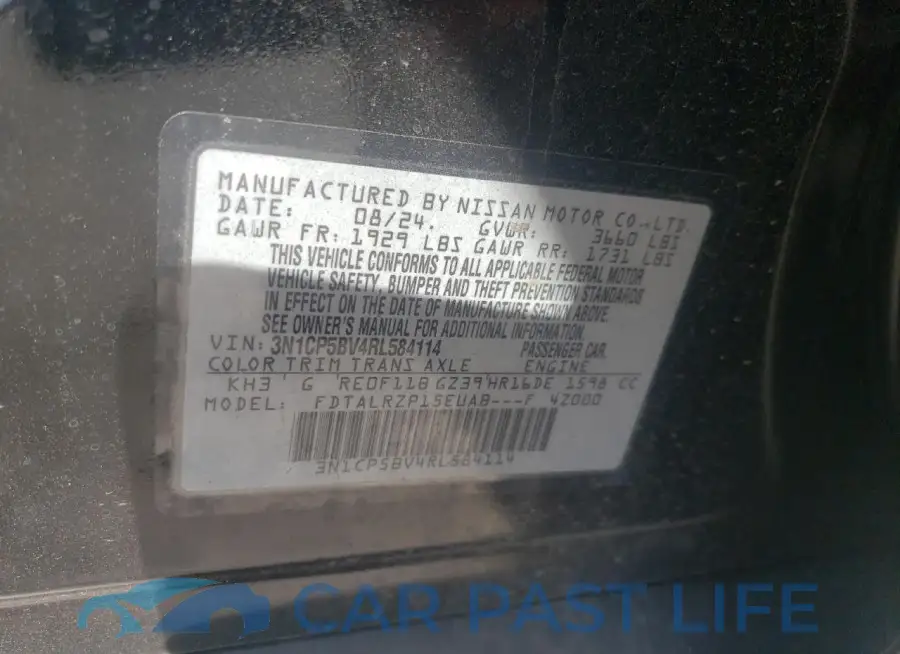 3N1CP5BV4RL584114# 14