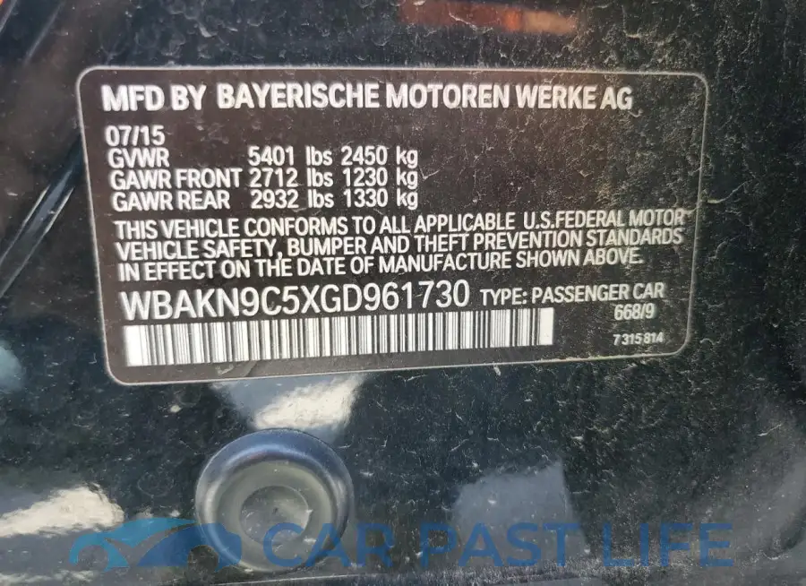 WBAKN9C5XGD961730# 12