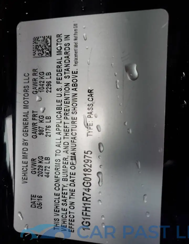 1G1FH1R74G0182975# 12