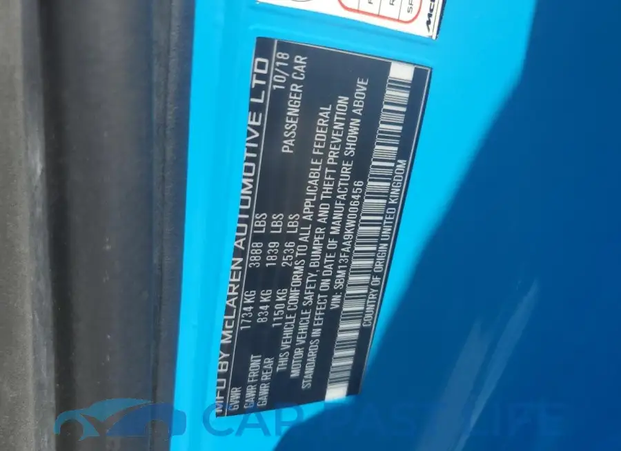 SBM13FAA9KW006456# 12