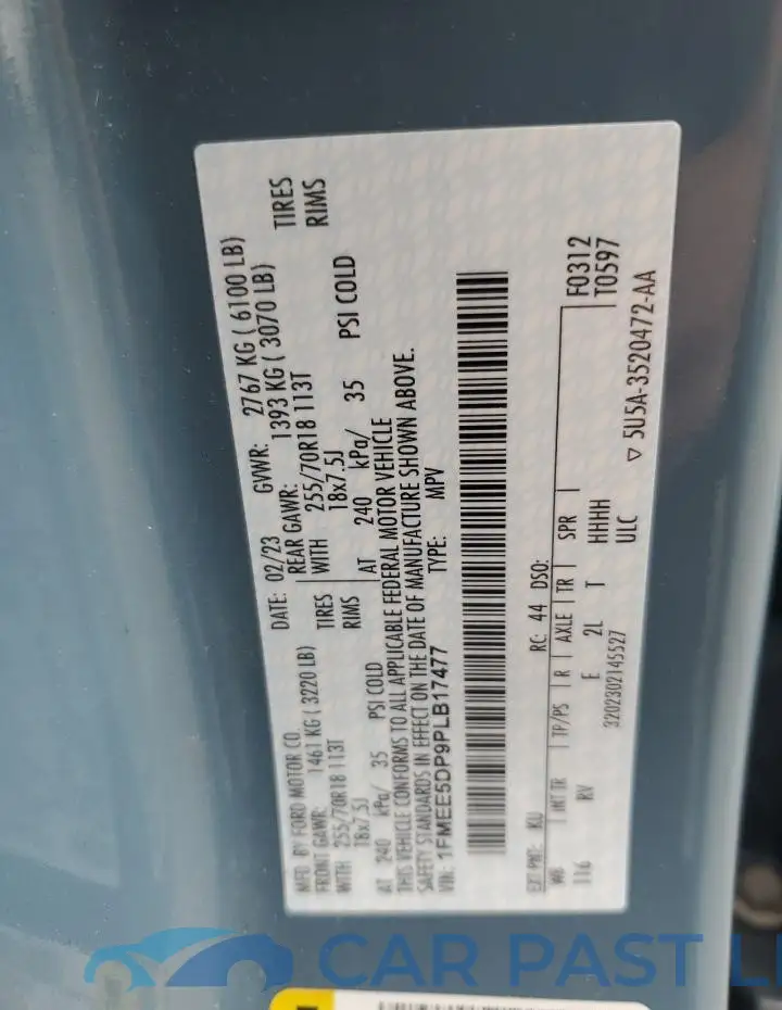 1FMEE5DP9PLB17477# 14