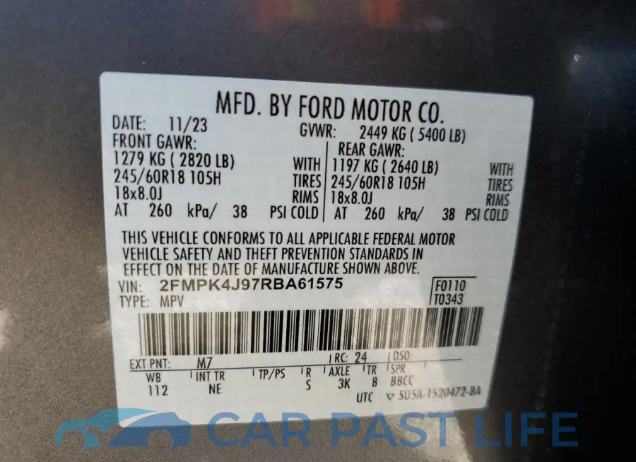 2FMPK4J97RBA61575# 14