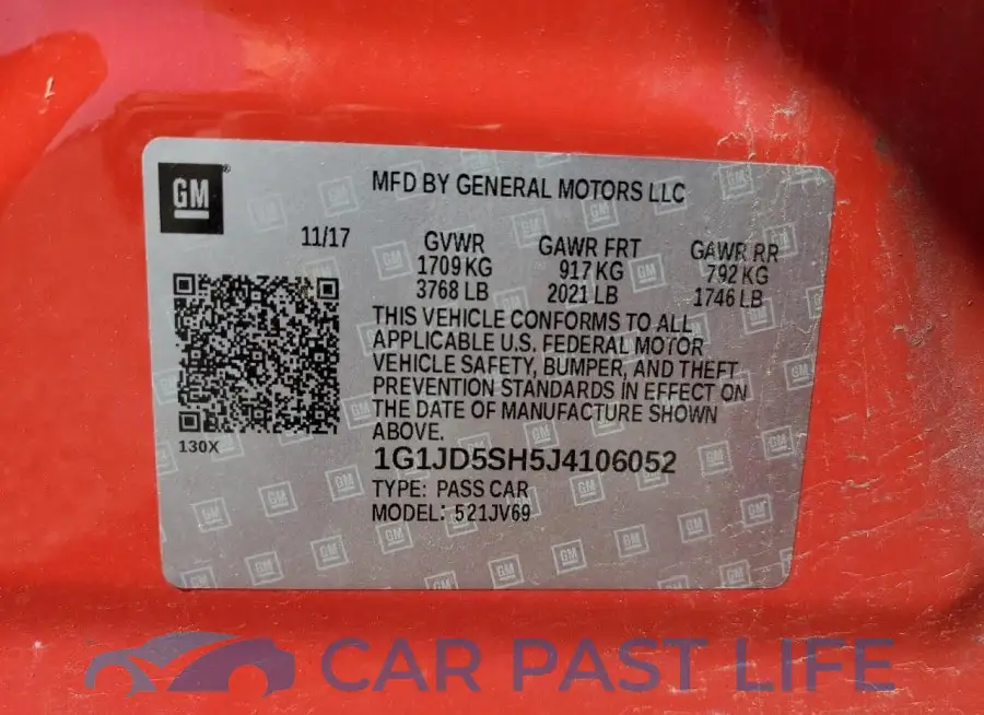 1G1JD5SH5J4106052# 12