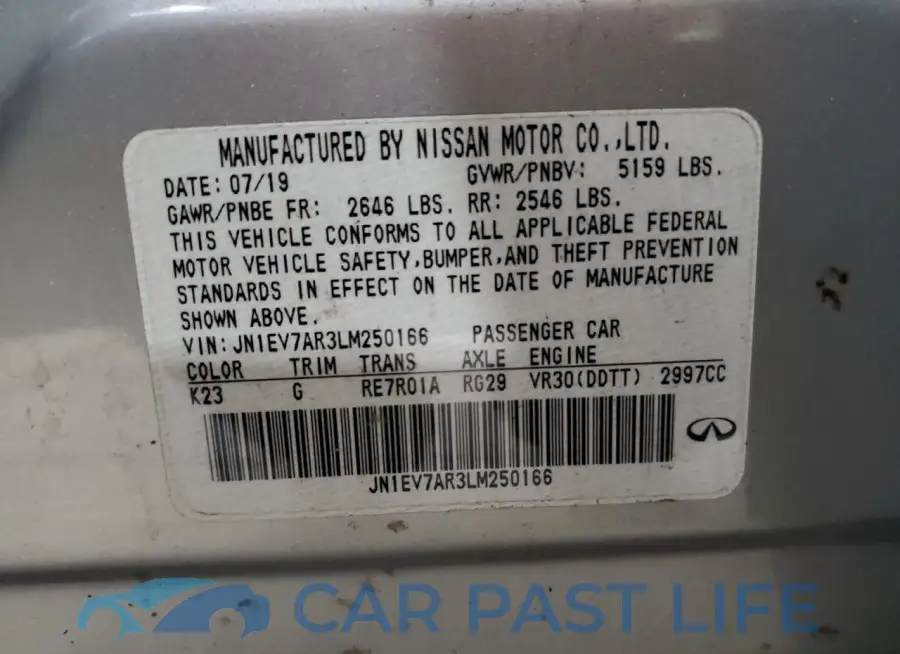 JN1EV7AR3LM250166# 12