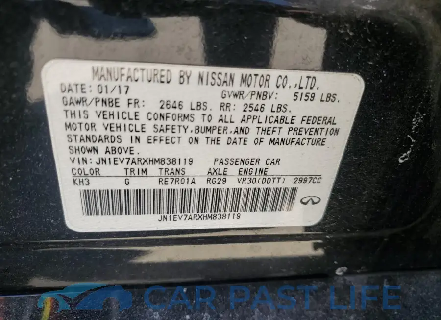 JN1EV7ARXHM838119# 12