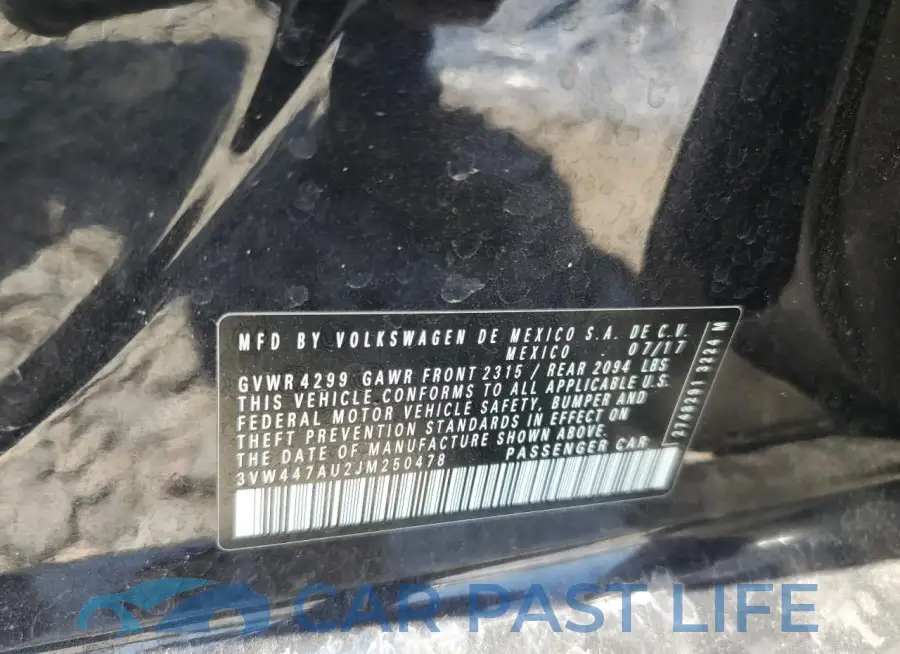 3VW447AU2JM250478# 13