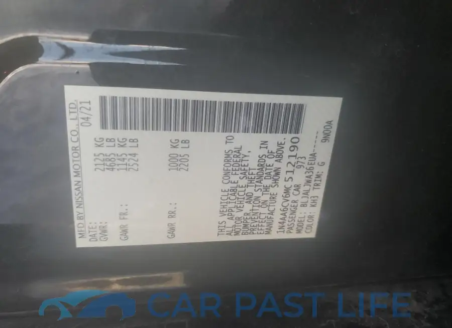 1N4AA6CV6MC512190# 13