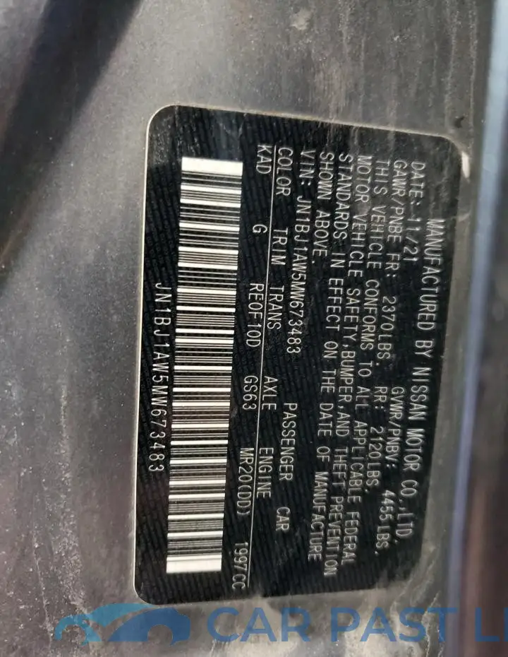 JN1BJ1AW5MW673483# 13