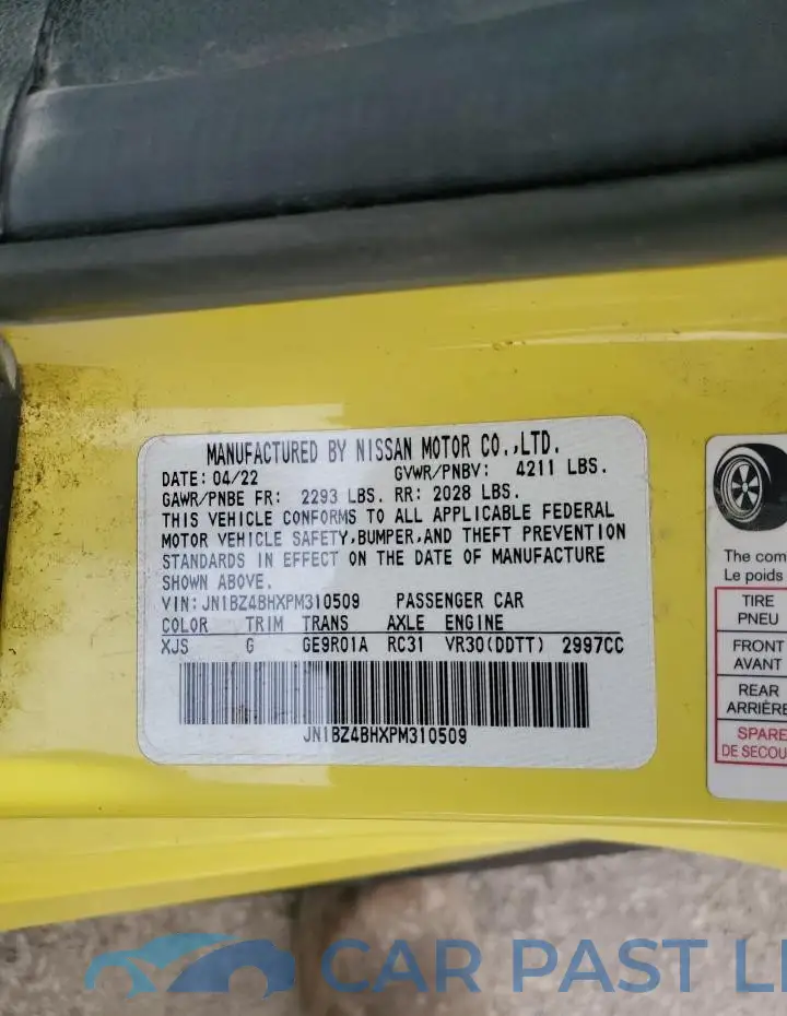 JN1BZ4BHXPM310509# 12