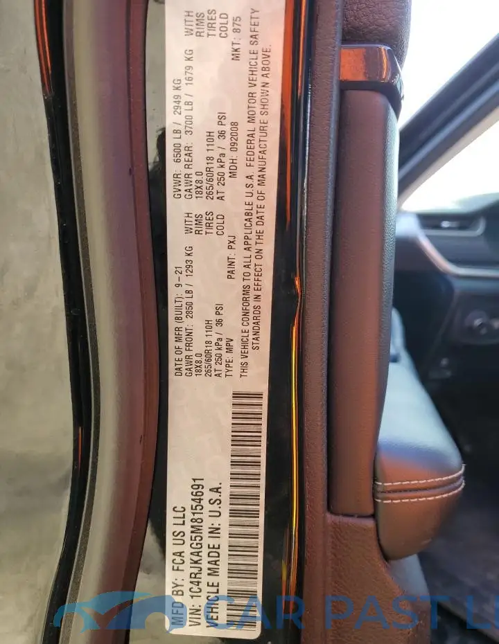 1C4RJKAG5M8154691# 14