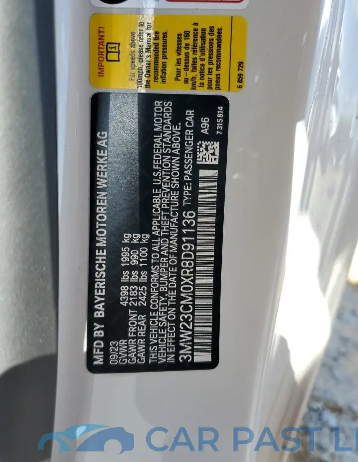 3MW23CM0XR8D91136# 12