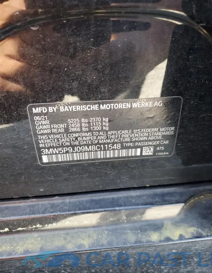 3MW5P9J09M8C11548# 13