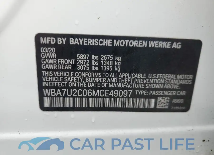 WBA7U2C06MCE49097# 13