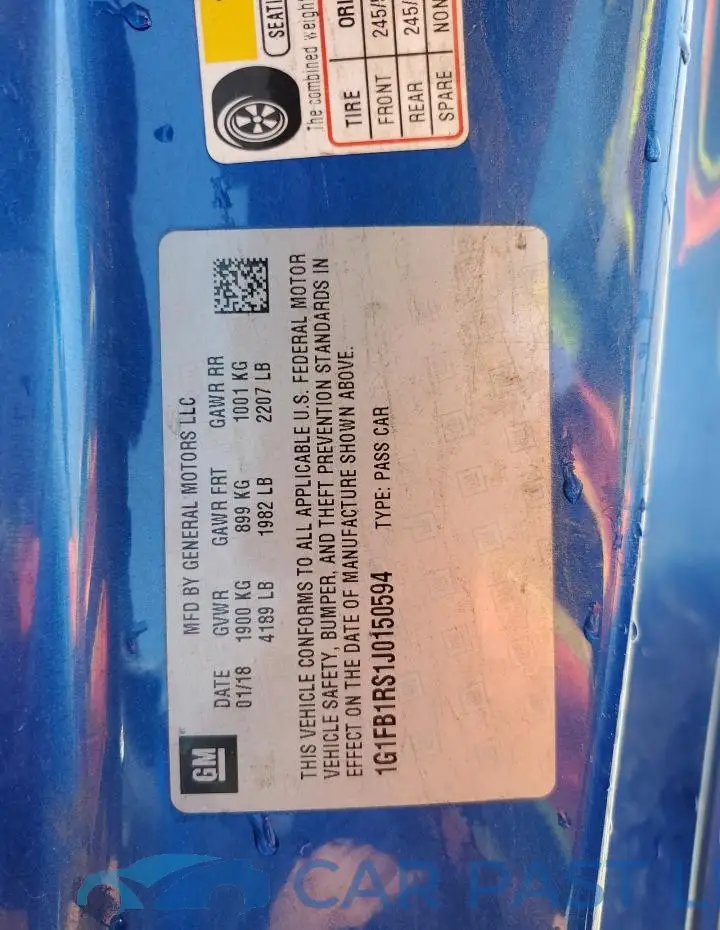 1G1FB1RS1J0150594# 12