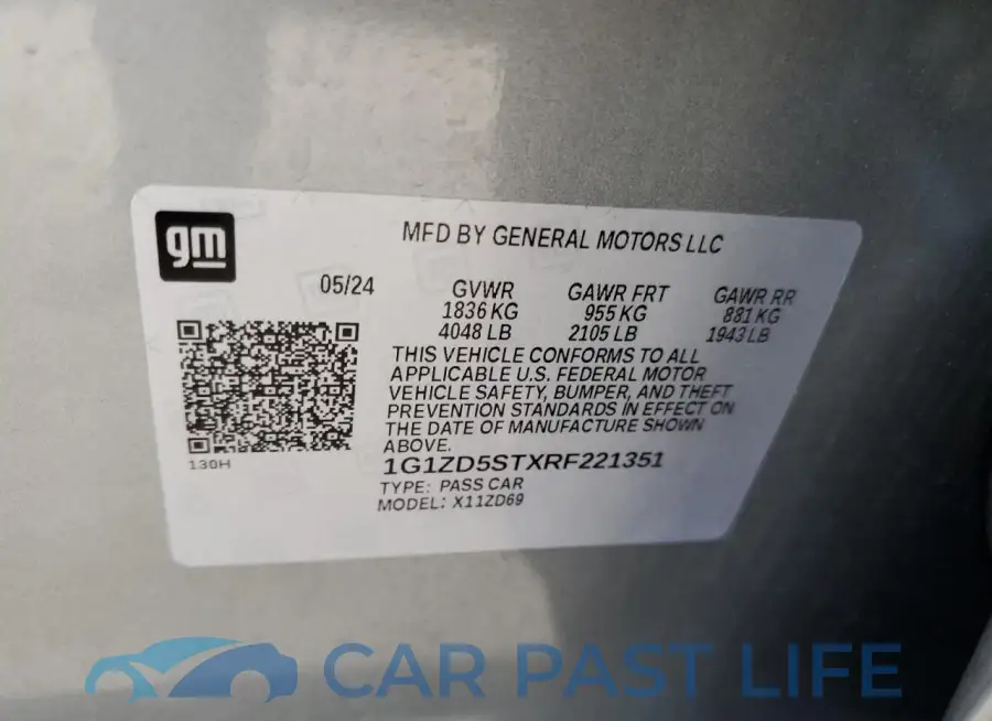 1G1ZD5STXRF221351# 12