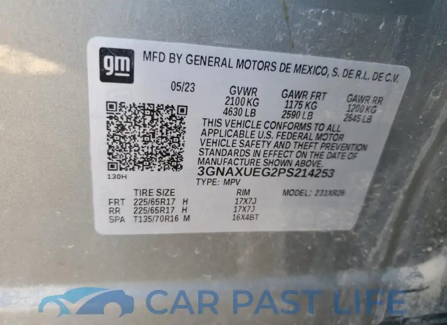 3GNAXUEG2PS214253# 13
