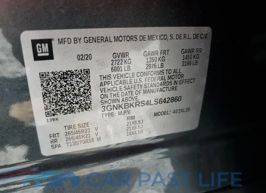 3GNKBKRS4LS642860# 14
