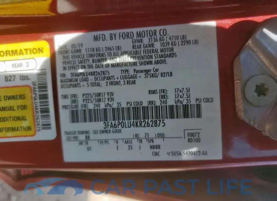3FA6P0LU4KR262875# 13