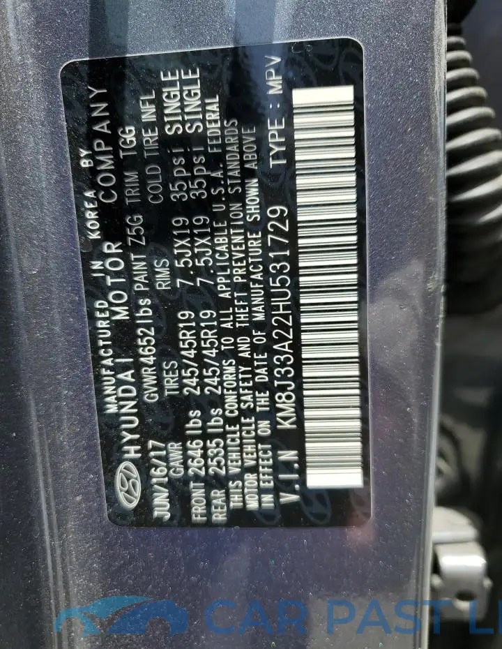KM8J33A22HU531729# 13