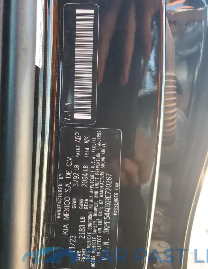 3KPF54ADXRE720267# 13
