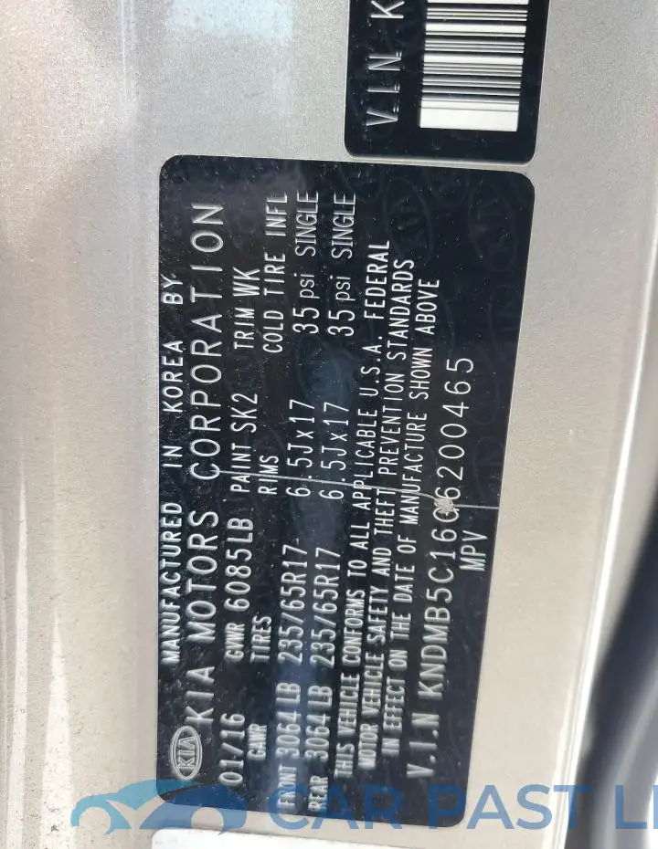 KNDMB5C16G6200465# 13