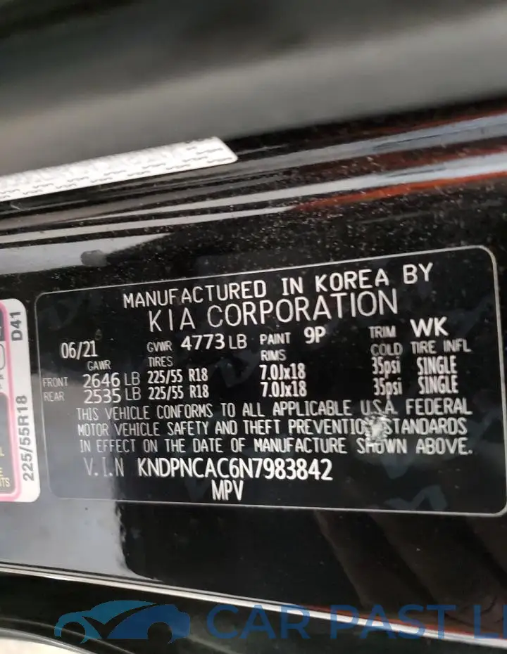 KNDPNCAC6N7983842# 14