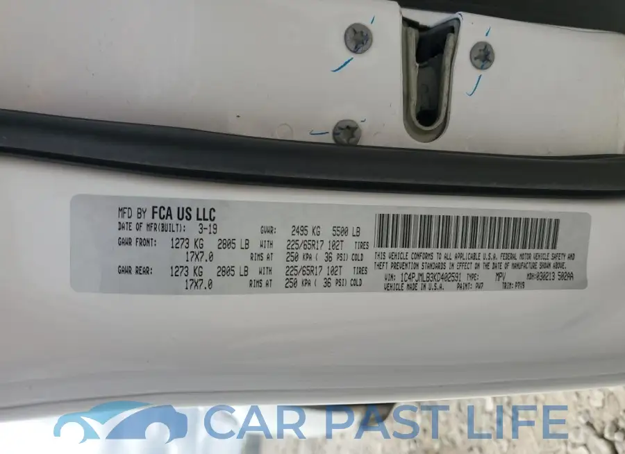 1C4PJMLB3KD402591# 12