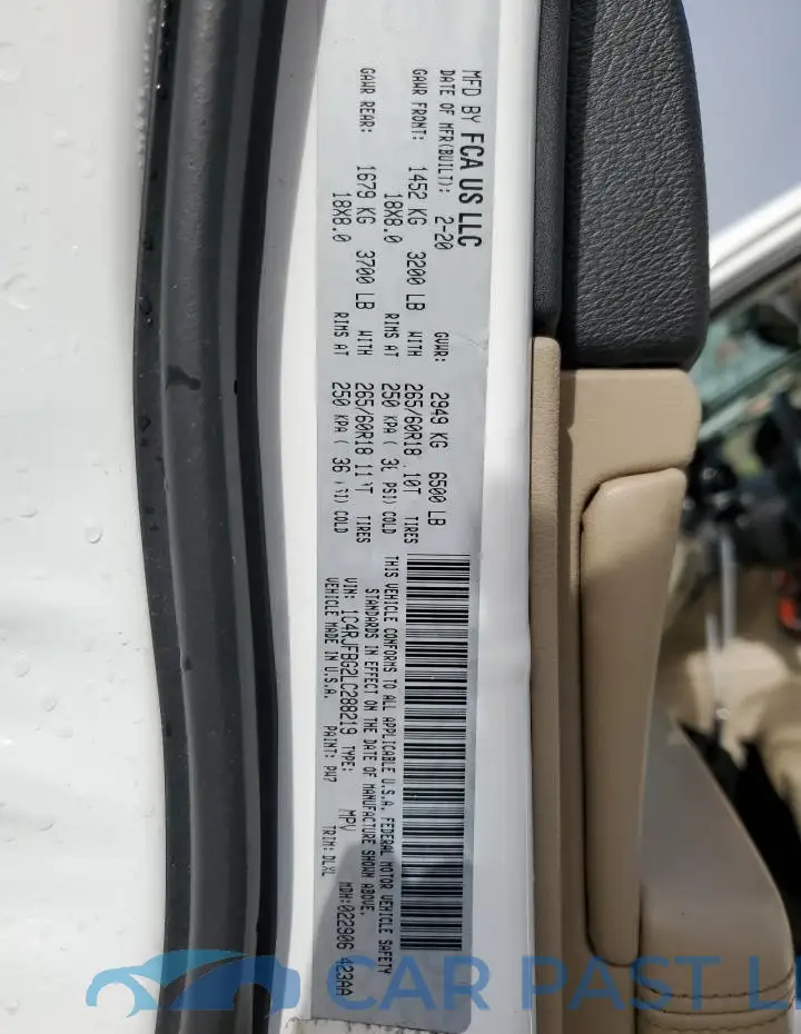 1C4RJFBG2LC288219# 14