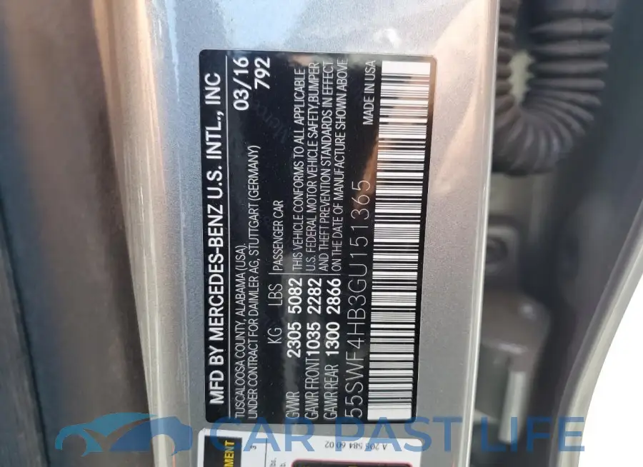 55SWF4HB3GU151365# 12
