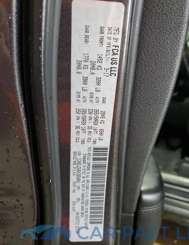 1C4RDJDG6HC850881# 13