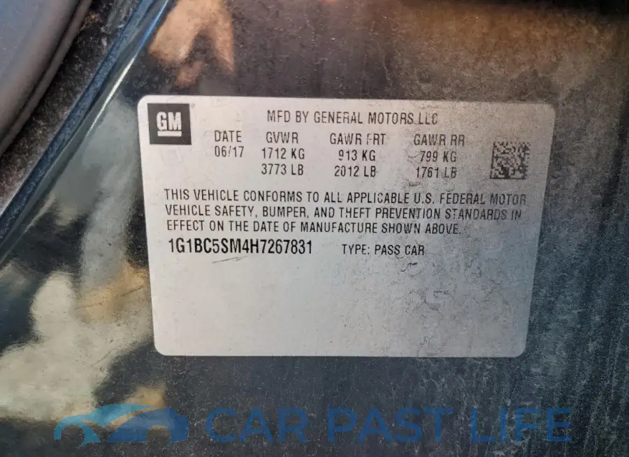 1G1BC5SM4H7267831# 12